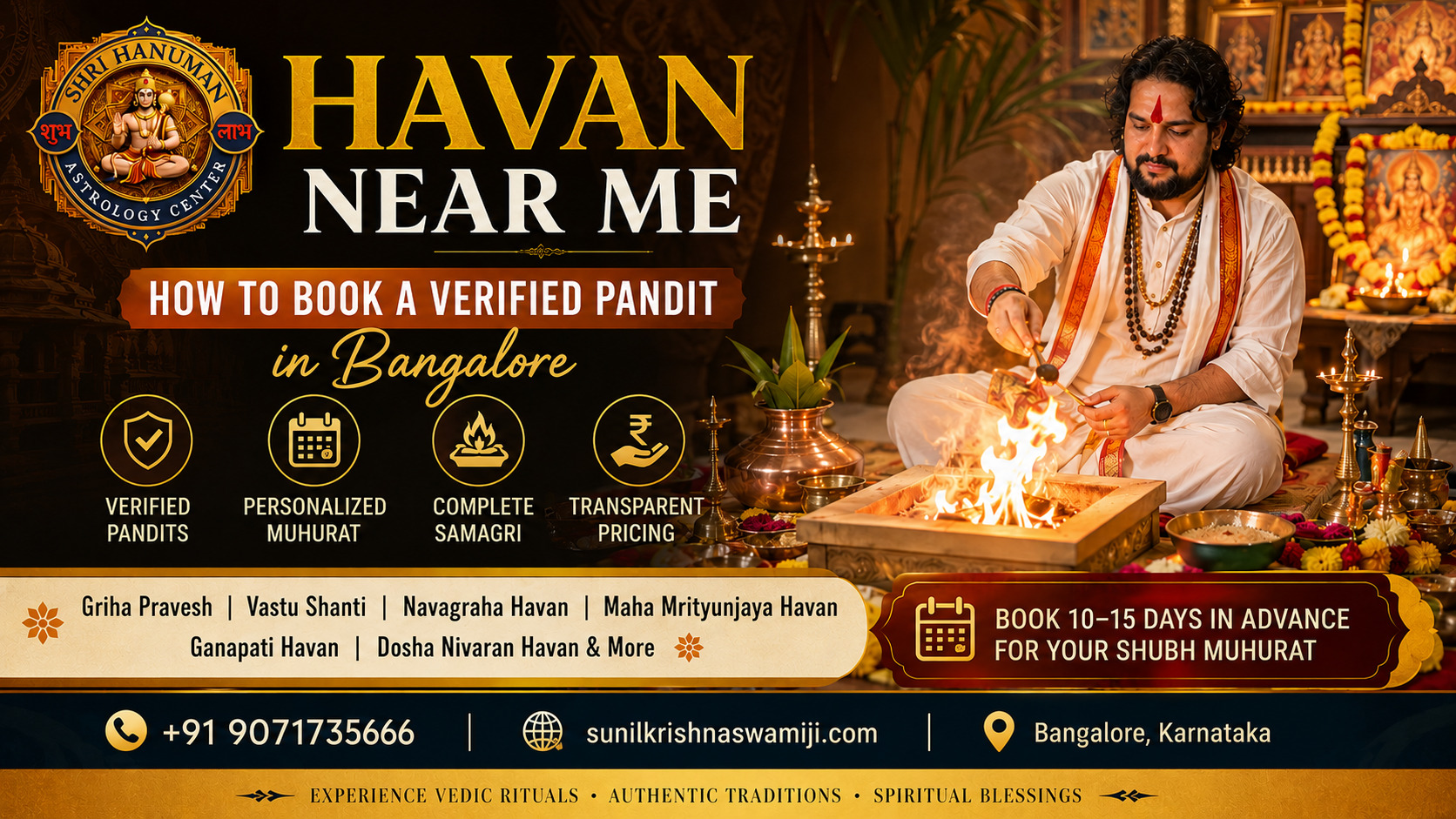 Havan Near Me: How to Book a Verified Pandit in Bangalore